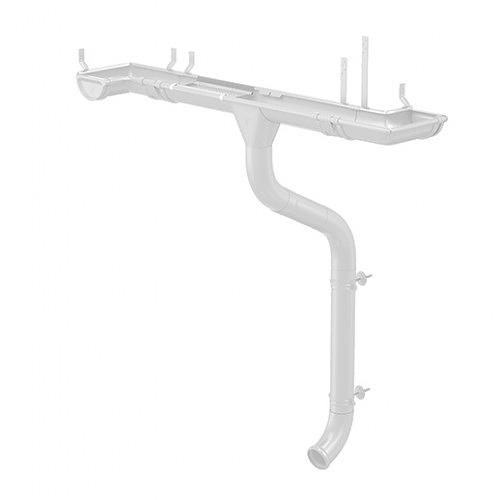 Водосточная система Aquasystem, оцинкованная сталь ОПТ фото 5