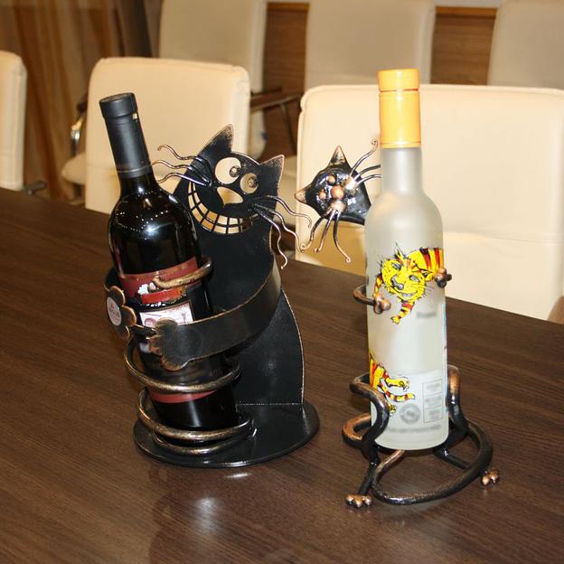 Подставка под бутылку (d=65 мм) Кот Афанасий Ковка фото 2