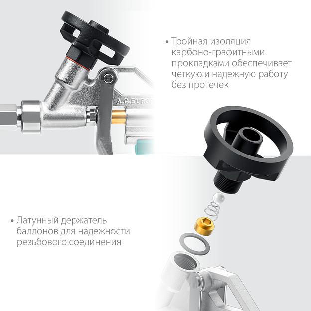 KRAFTOOL EXTREME, полностью разборный обслуживаемый пистолет для монтажной пены (06800) фото 6