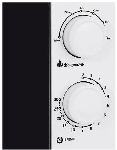 Микроволновая Печь Galanz MOS-2007MW 20л. 700Вт белый фото 3