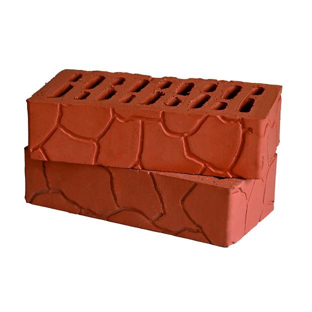 Кирпич облицовочный Красный «Панцирь Черепахи» 1 НФ ГОСТ фото 1