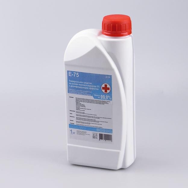 Средство на основе перекиси водорода 3% с дез. эффектом E-75 1 кг фото 2