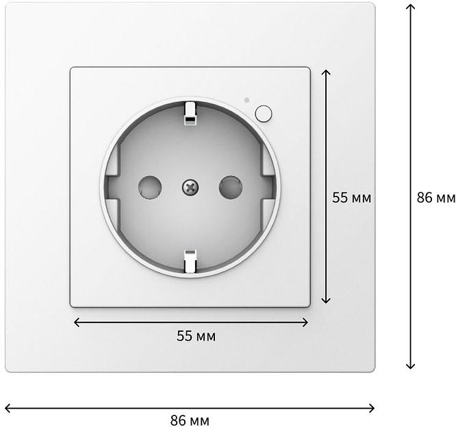 Умная розетка Aqara Wall Outlet H2 EU (WP-P01D) фото 4