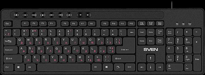 Клавиатура SVEN KB-C3060 (113 кл.) Sven SV-020125 фото 1