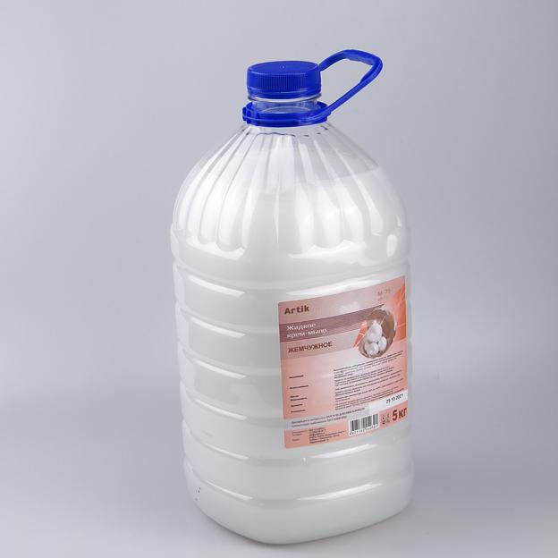 Жидкое крем-мыло "М-075" ПЭТ 5кг жемчужное фото 3