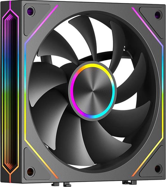 Вентилятор для корпуса PcCooler F3 X120 BK ARGB 120х120x25 черный 4-pin 28.4дБ (F3X120-BKAC012-GL) Ret фото 1