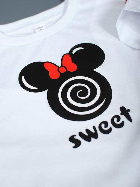 Костюм КФШ-0120-6 р. 104-128 (5 шт/уп), Мики, серый/белый ОПТ фото 2