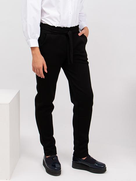 Брюки для девочки утеплённые Соль&Перец чёрный, арт.SP13 ОПТ фото 3