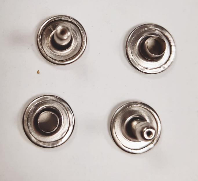 Блочка (заклепка) (8-9мм) Белый никель (уп.20 шт.) фото 1