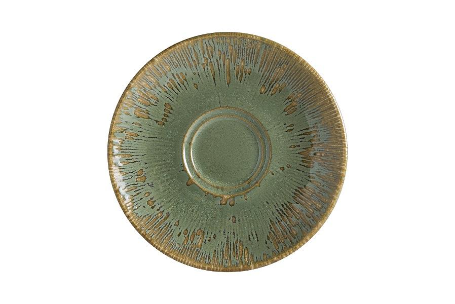 Блюдце d=160 мм. Снэл Зеленый чай (чашка 71123), форма Гурмэ /1/6/ фото 1