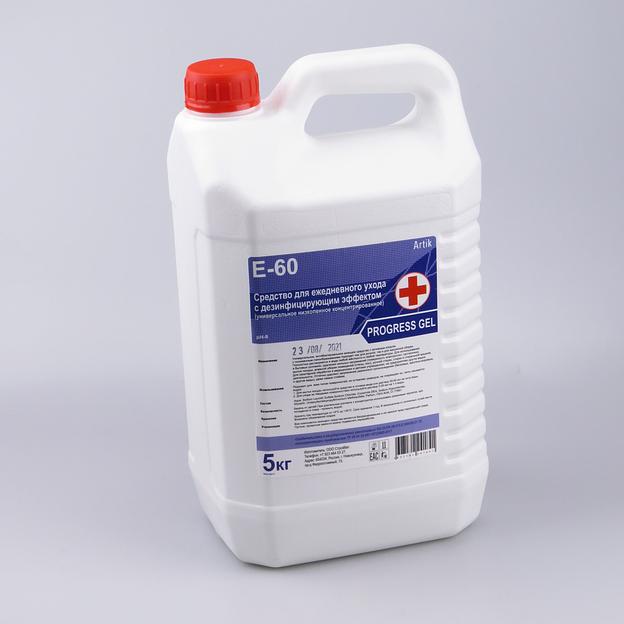 Средство для ежедневного ухода с дезинфицирующим эффектом E-60 PROFI GEL" 5кг фото 3