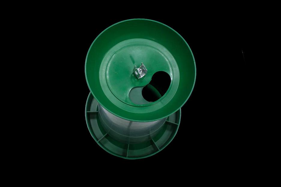 Кормушка бункерная для птиц 8 кг зеленая ОПТ фото 2