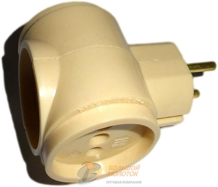 Тройник АД 01 УХЛ 4 под заземл. конт., белый /3 /170 фото 1