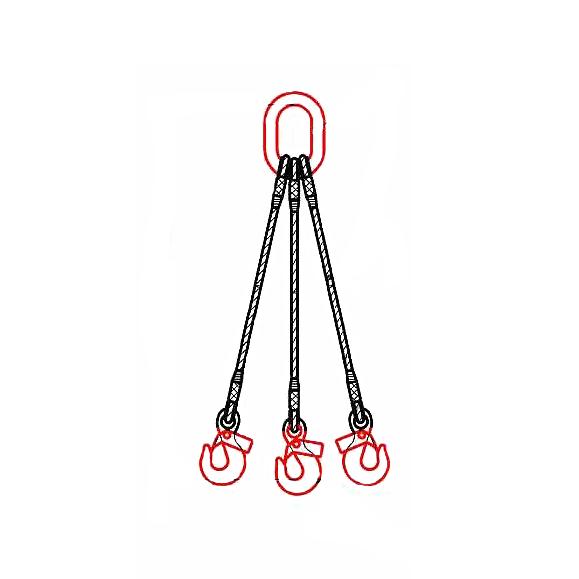 Четырехветвевой строп канатный 4СКзп-0,63 ТН, 2 м фото 2