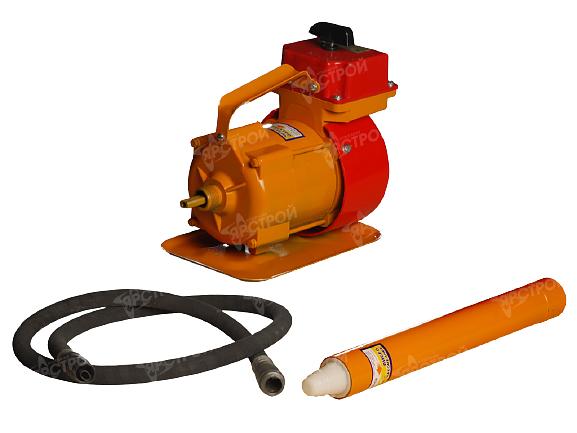 Вибратор глубинный с гибким валом ВИ-75 (1вал/3м+1в/нак.Ø28мм) фото 1