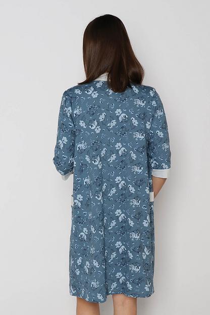 Комплект Style Magro для беременных и кормящих мам «Зайка», серо-синий, опт фото 3