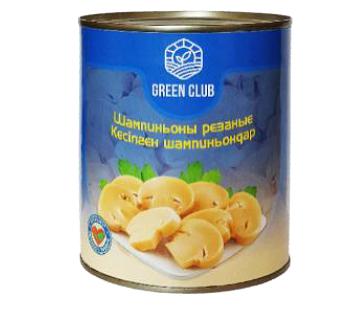 Шампиньоны резаные ж/б «Green club» ОПТ фото 1