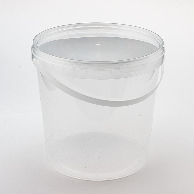 Ведро пластиковое с ручкой и крышкой 3300мл - 30 шт фото 1