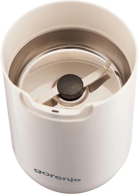 Кофемолка Gorenje SMK150SW 150Вт сист.помол.:одинарный нож вместим.:45гр белый фото 3