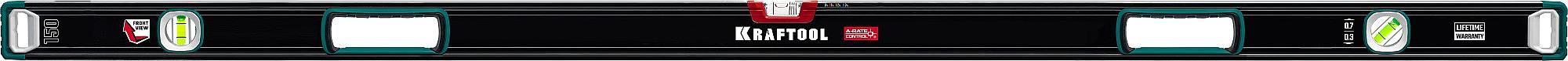 KRAFTOOL A-RATE CONTROL, 1500 мм, точность 0.3 мм/м, с инновационным зеркальным глазком, сверхпрочный уровень (34986-150) фото 8
