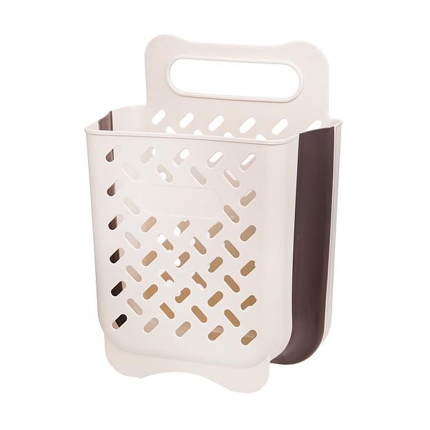 Корзина пластиковая складная "Гармония", Д280 Ш170 В380, белый фото 1