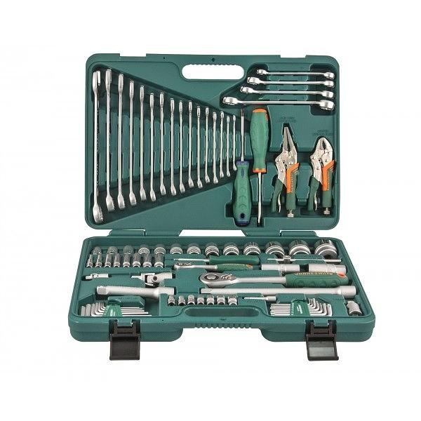 JONNESWAY S04H52478S Набор инструмента универсальный 1/4", 1/2"DR, 78 предметов фото 1