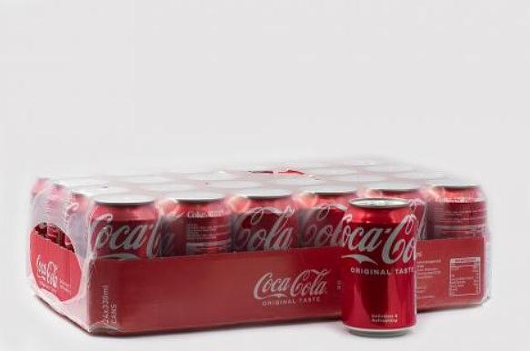 Напиток безалкогольный газированный Coca-Cola Regular 330 мл ж/б ОПТ фото 2