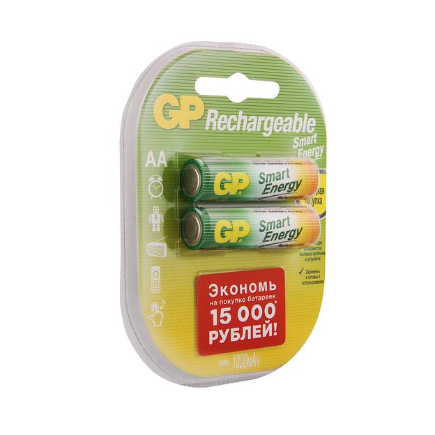 Аккумулятор GP Smart Energy 100AAHCSV AA NiMH 1000mAh (2шт) фото 2