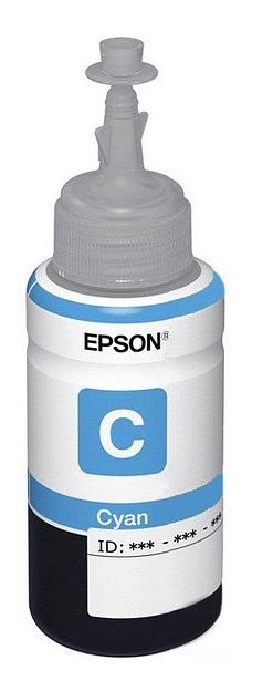 Картридж струйный Epson T6732 C13T67324A голубой (1900стр.) (70мл) для Epson L800 фото 1