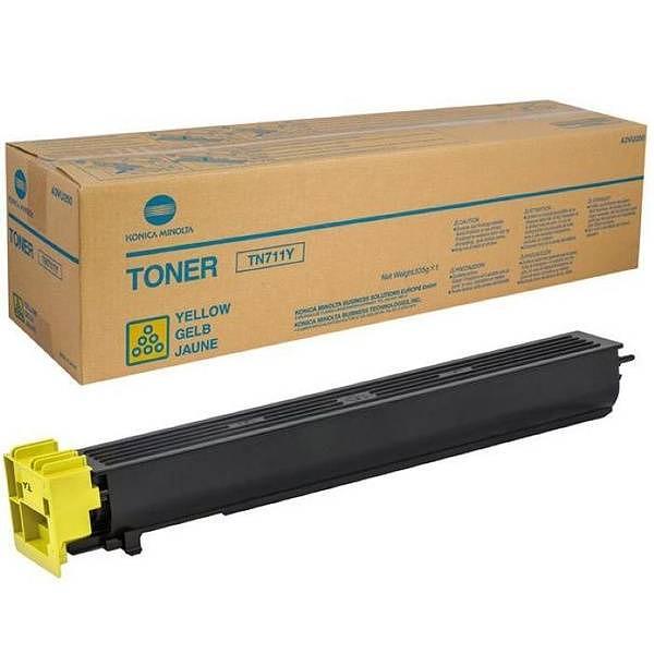 Тонер Konica-Minolta bizhub C654/754/Pro C754 желтый TN-711Y A3VU250 фото 1