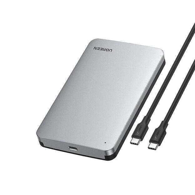 Бокс внешний для жесткого диска UGREEN CM300 (70498) 2.5-Inch SATA External Hard Drive Enclosure. Цвет: серый фото 1