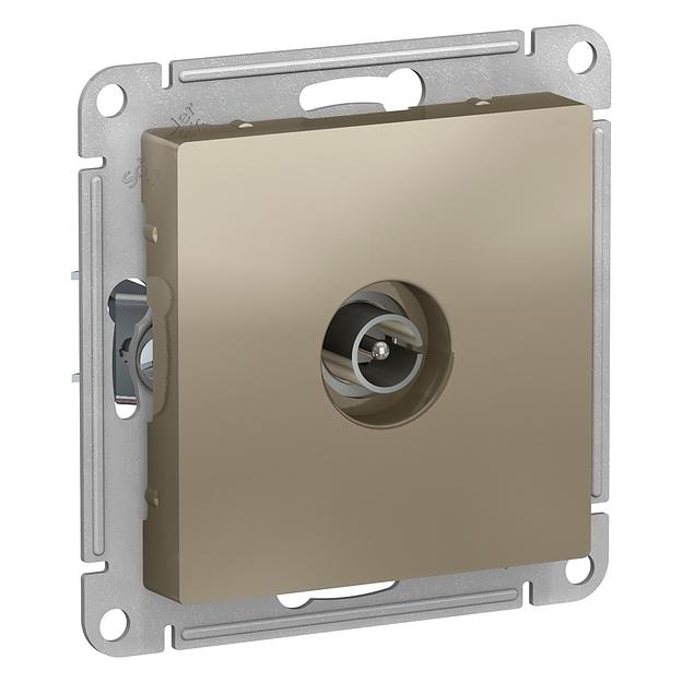 Systeme electric ATN000593 ATLASDESIGN TV АНТЕННА коннектор, механизм, ШАМПАНЬ фото 1