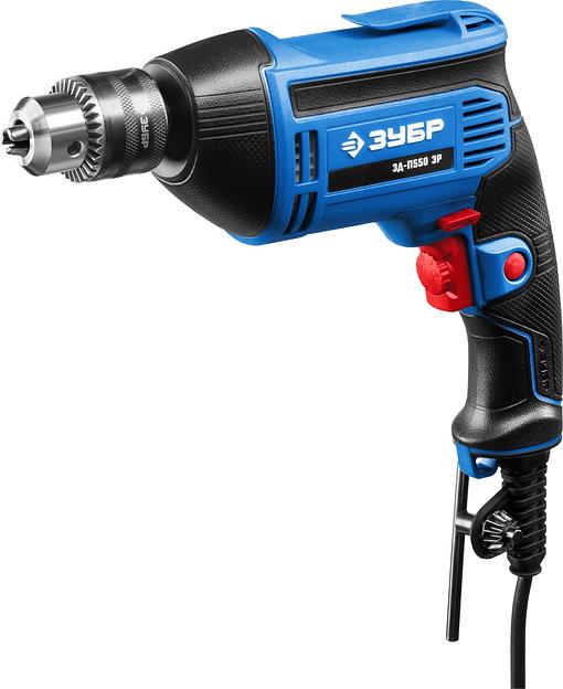 Дрель безударная Зубр ЗД-П550 ЭР 550Вт ключевой реверс фото 1