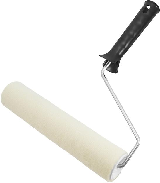 Валик DECOR B.E. велюр 100 мм, d 42 мм, бюгель 6 мм (удлиненная ручка), ворс 5 мм фото 1