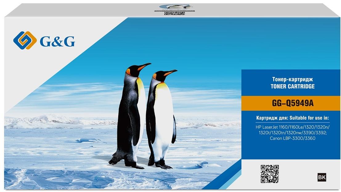 Картридж лазерный G&G GG-Q5949X черный (6000стр.) для HP LJ 1160/1320/3390/3392 фото 3