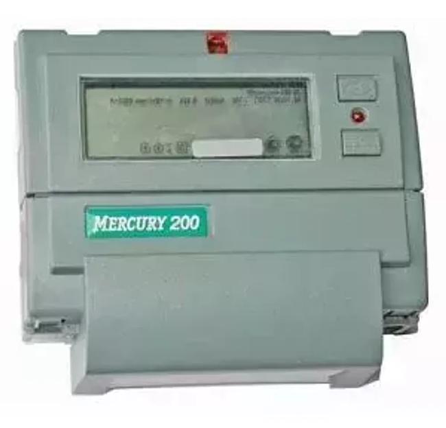 Счетчик «Меркурий» 200.02 5(60)А DIN ЖКИ 1-фазн. мск ОПТ фото 1