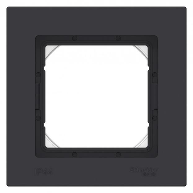 ATLASDESIGN AQUA 1-постовая РАМКА IP44, КАРБОН фото 2