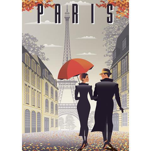 Пазл 500 элементов Путешествие.Париж, ФРЕЯ PZL-500/24 фото 1