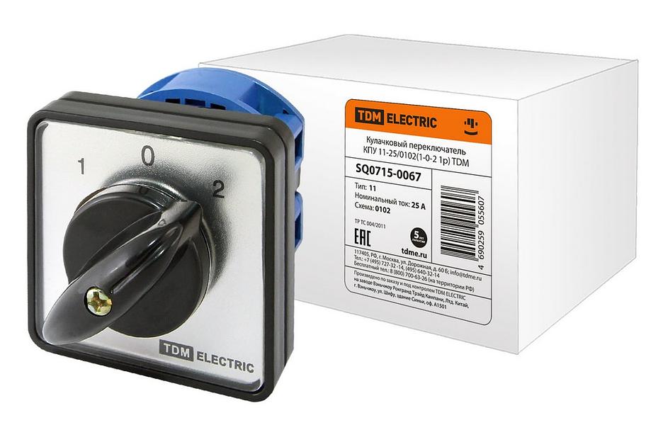 Кулачковый переключатель КПУ11-25/0102 (1-0-2 1р) фото 1