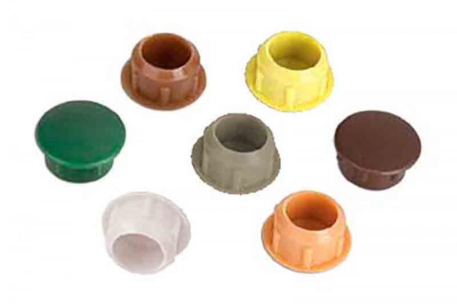 Заглушка пластик. под отверстие 12мм.( 1000шт.) Темно коричневый ОПТ фото 1