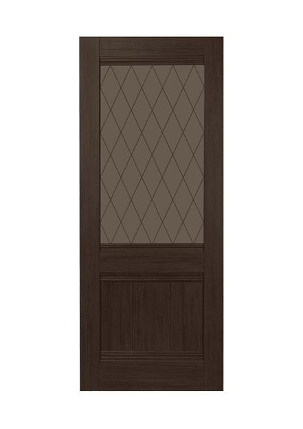 Межкомнатная дверь ПРИМА со стеклом Шоко фото 1