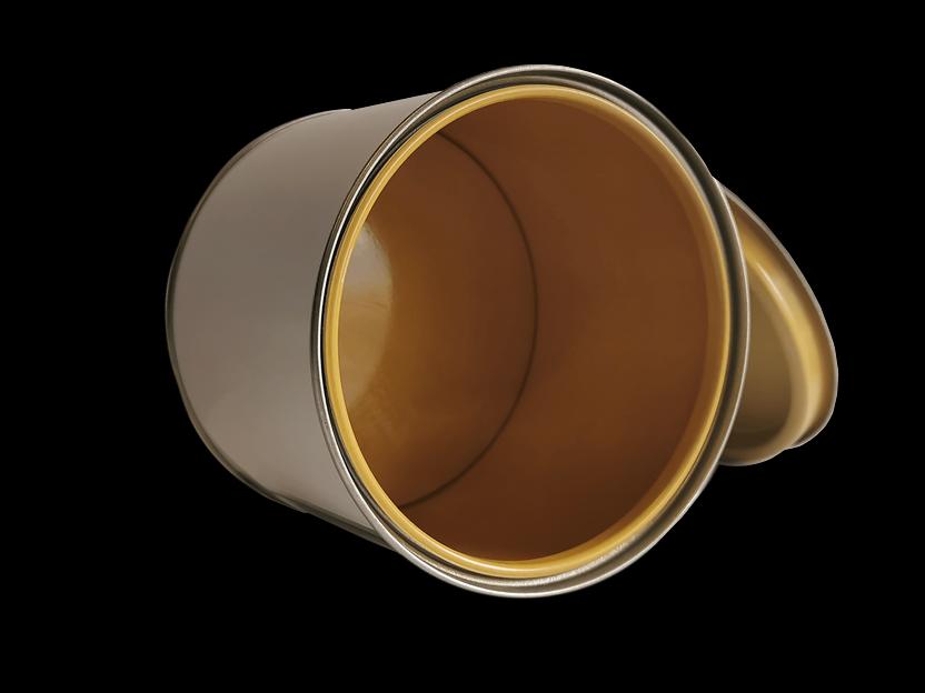 Металлическая банка 0,5 литра с крышкой и внутренним покрытием фото 1