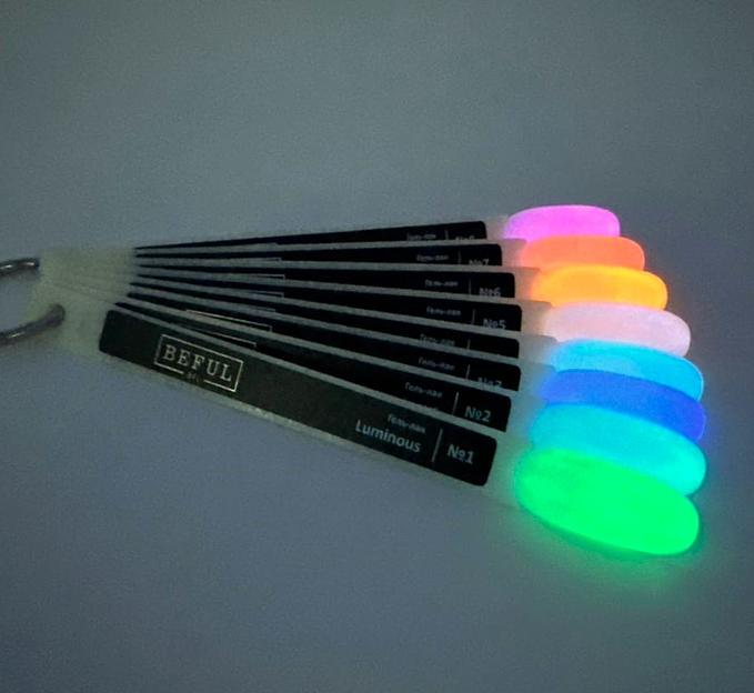 Гель-лак BEFUL «Luminous» 8 мл (светящийся в темноте) ОПТ фото 2