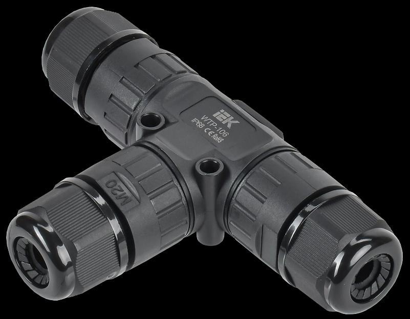 Коннектор кабельный герметичный WTP-106 3 PIN IP68 фото 1