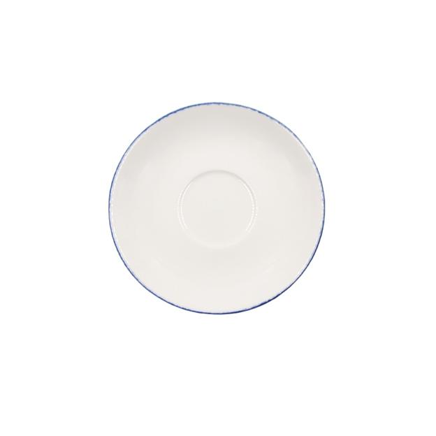 Блюдце d=160 мм. Ретро синий край, форма Гурмэ /1/6/ фото 1