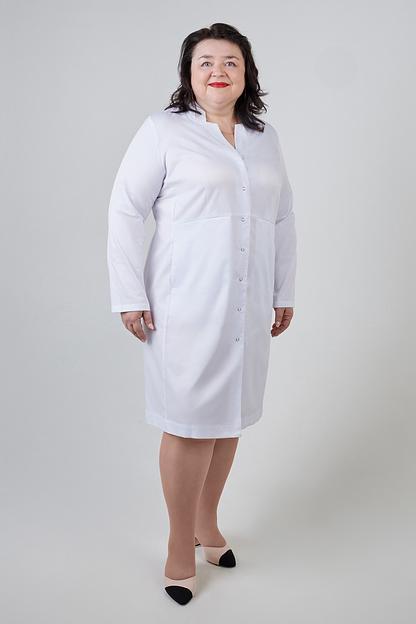 Doctor Big / Халат медицинский женский (Ultra, длинный рукав, на кнопках) арт. 2-94-24-4 фото 5