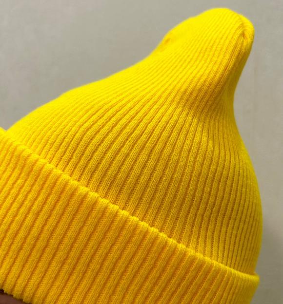 Шапка лопата ярко-желтая ОПТ фото 3