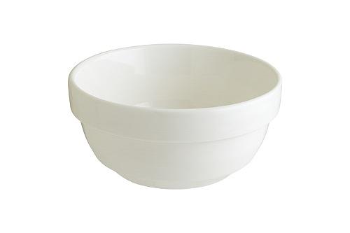 Салатник d=120 мм. 350 мл. h=53 мм. Белый, форма Хало широкая полоска /1/12/ фото 1