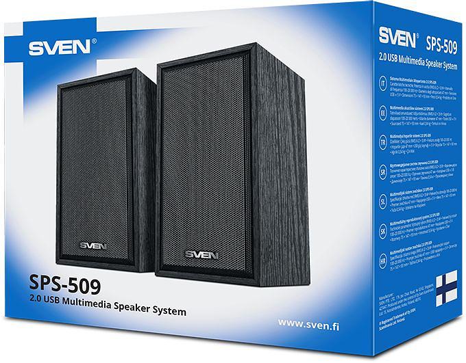 Колонки Sven SPS-509 2.0 черный 6Вт фото 4