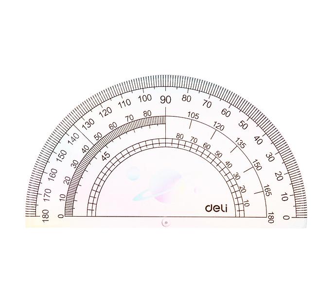 Набор линеек Deli EH652 пластик дл.15см ассорти компл.:лин 15см/2 угольн/трансп пластиковый пакет с европодв. фото 10